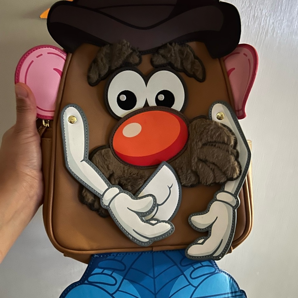 Loungefly Mr. Potato Head Backpack - Brown, Blue, Pink
